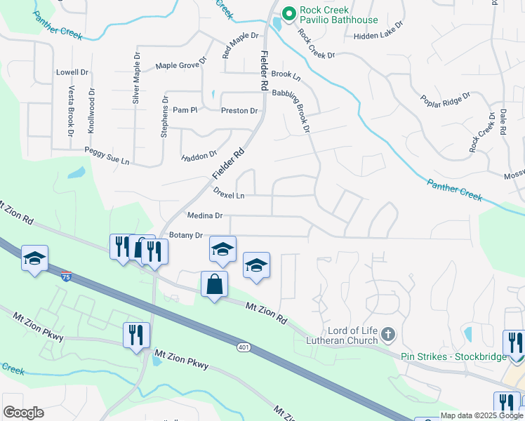 map of restaurants, bars, coffee shops, grocery stores, and more near 2996 Medina Dr in Jonesboro