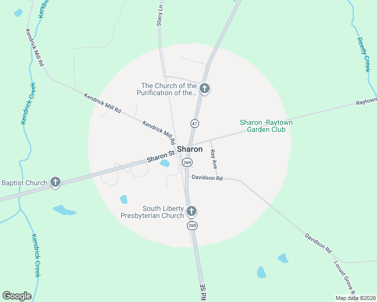 map of restaurants, bars, coffee shops, grocery stores, and more near in Sharon