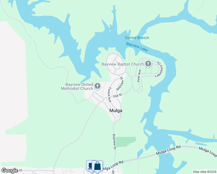map of restaurants, bars, coffee shops, grocery stores, and more near 210 Forest Avenue in Adamsville