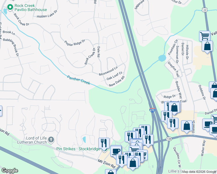 7119 New Dale Road, Rex GA Walk Score