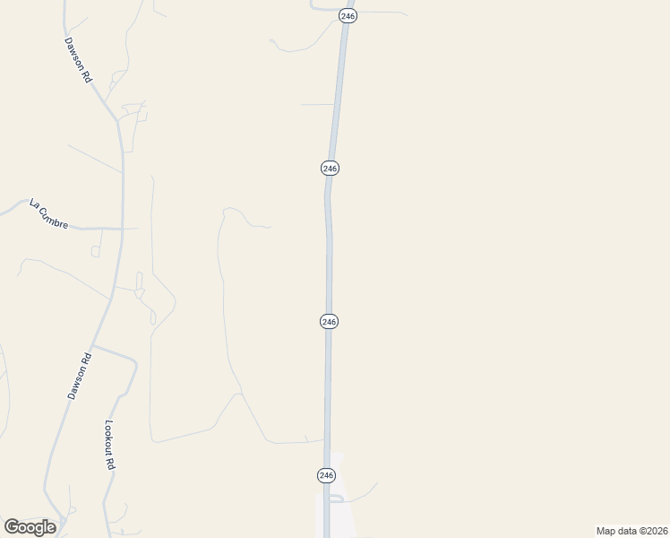 map of restaurants, bars, coffee shops, grocery stores, and more near State Highway 246 in Capitan