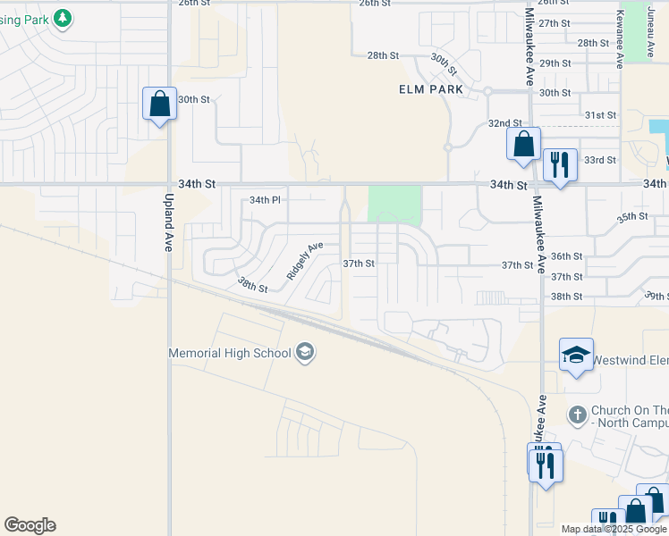 map of restaurants, bars, coffee shops, grocery stores, and more near 3701 Quitman Avenue in Lubbock