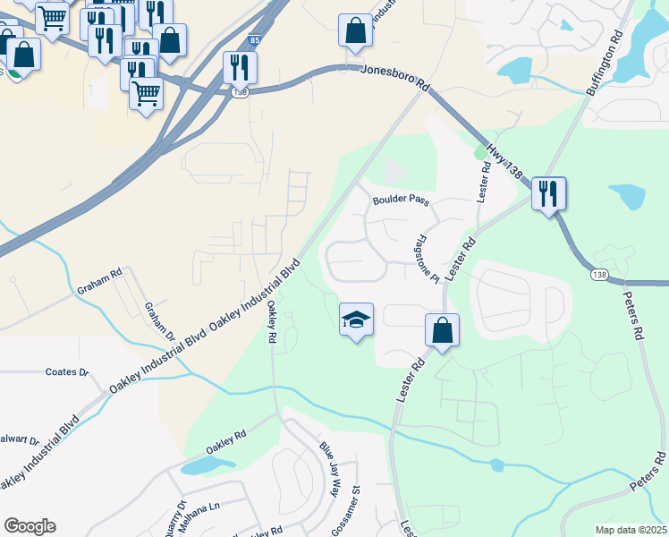 map of restaurants, bars, coffee shops, grocery stores, and more near 440 Lava Lane in Union City