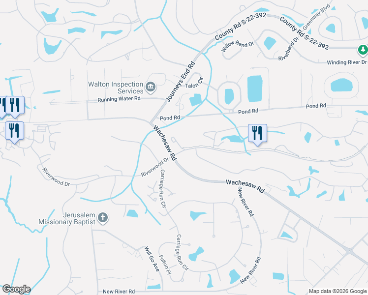 map of restaurants, bars, coffee shops, grocery stores, and more near 4958 Forsythia Circle in Murrells Inlet