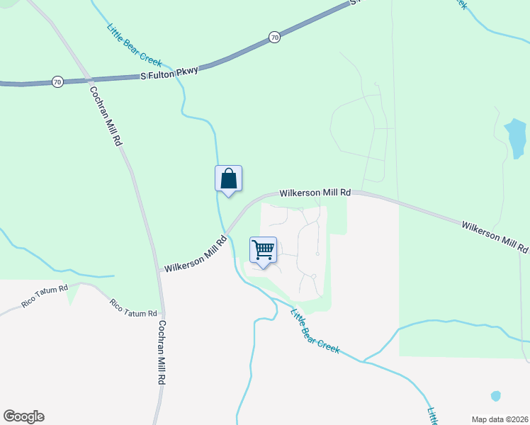 map of restaurants, bars, coffee shops, grocery stores, and more near 190 Bear Run Court in Palmetto