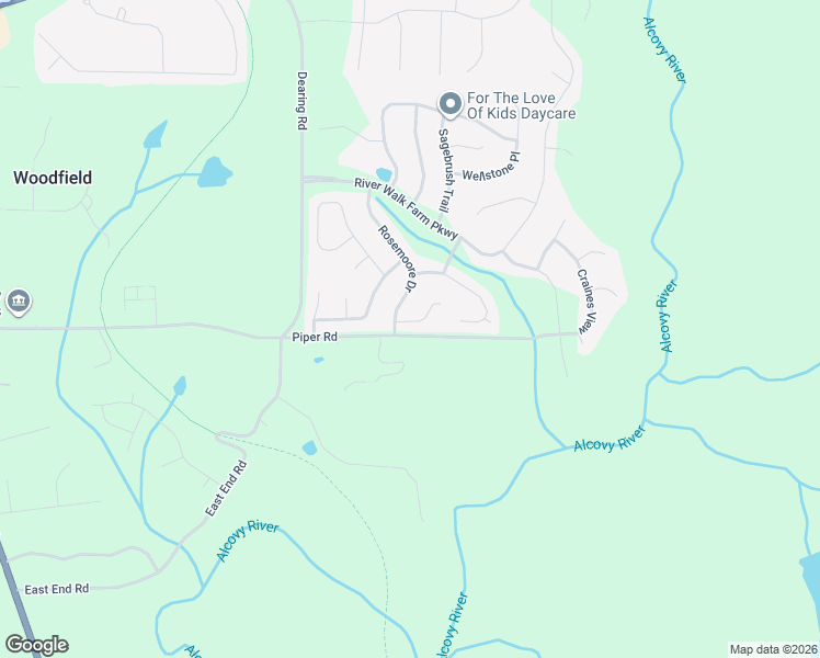 map of restaurants, bars, coffee shops, grocery stores, and more near 195 Rosemoore Drive in Covington