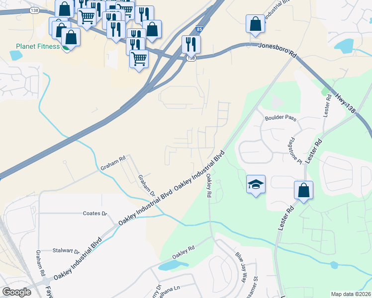map of restaurants, bars, coffee shops, grocery stores, and more near 4466 Pinscher Street in Union City