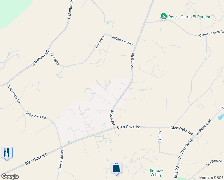 map of restaurants, bars, coffee shops, grocery stores, and more near 37450 Downey Road in Temecula