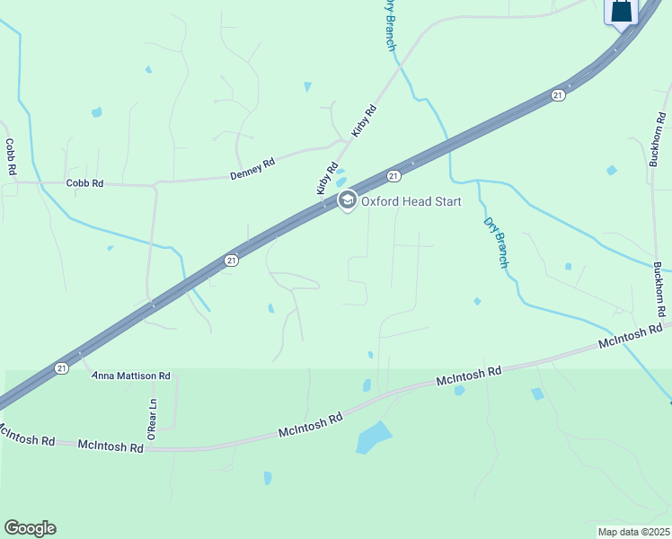map of restaurants, bars, coffee shops, grocery stores, and more near 49010 Alabama 21 in Munford