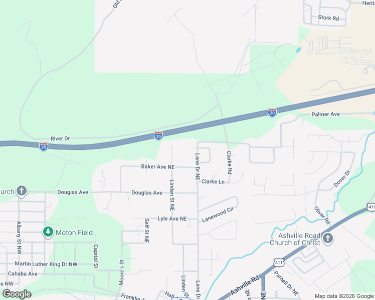 map of restaurants, bars, coffee shops, grocery stores, and more near 8400 Lane Circle in Leeds