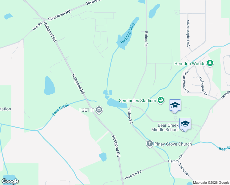 map of restaurants, bars, coffee shops, grocery stores, and more near 7205 Bishop Road in Fairburn