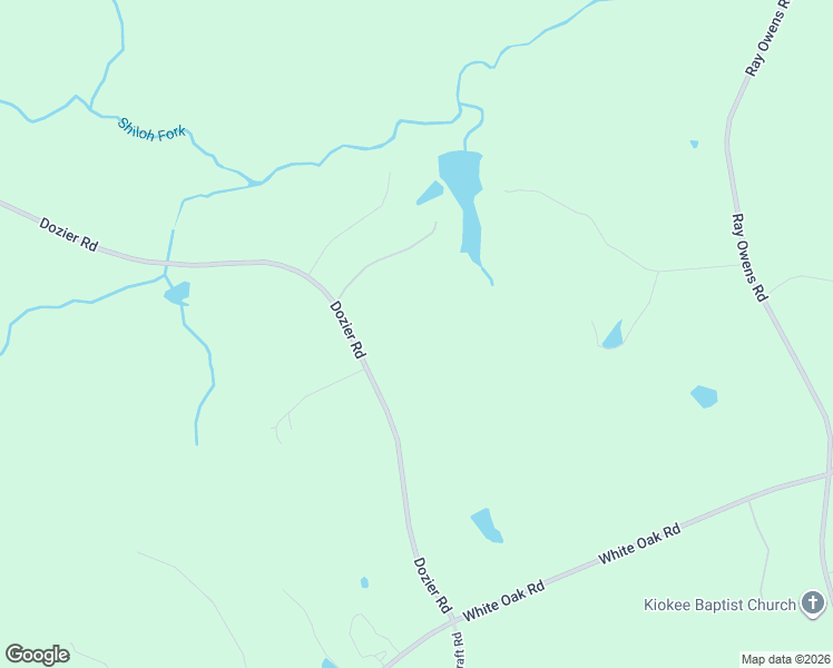 map of restaurants, bars, coffee shops, grocery stores, and more near 2579 Dozier Road in Appling