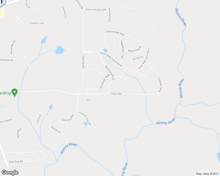 map of restaurants, bars, coffee shops, grocery stores, and more near 195 Rosemoore Drive in Covington