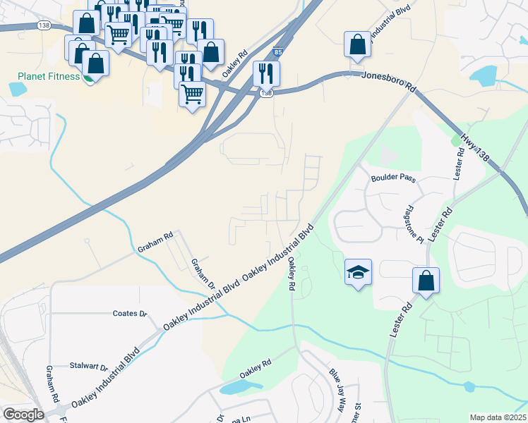 map of restaurants, bars, coffee shops, grocery stores, and more near 7204 Grosbeak Street in Union City