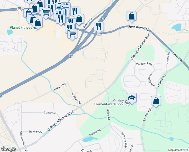 map of restaurants, bars, coffee shops, grocery stores, and more near 310 Ashigan Street in Union City