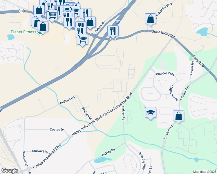 map of restaurants, bars, coffee shops, grocery stores, and more near 310 Ashigan Street in Union City