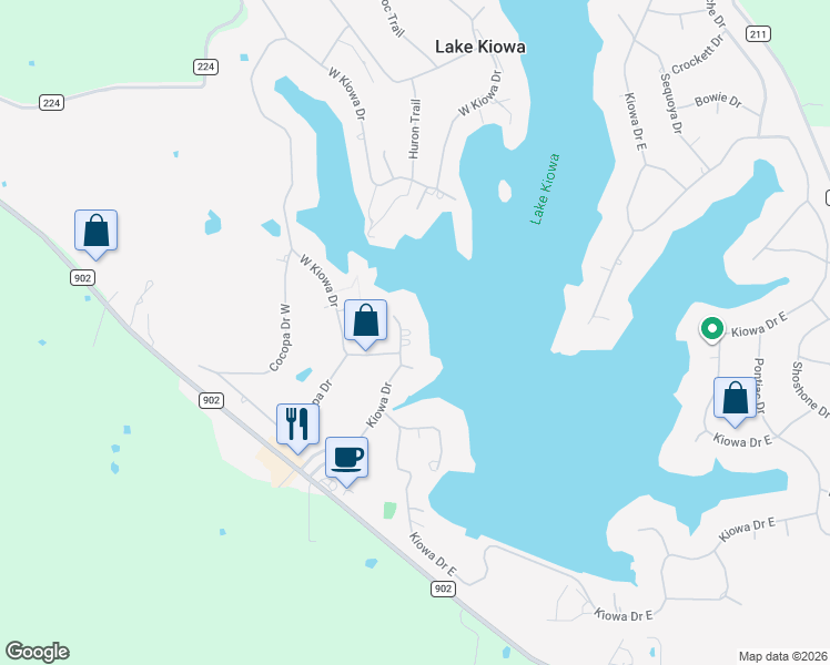 map of restaurants, bars, coffee shops, grocery stores, and more near 103 Cheyenne Drive in Gainesville