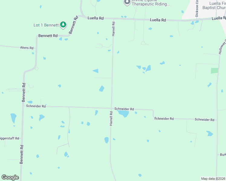 map of restaurants, bars, coffee shops, grocery stores, and more near 3244 Harrell Road in Howe