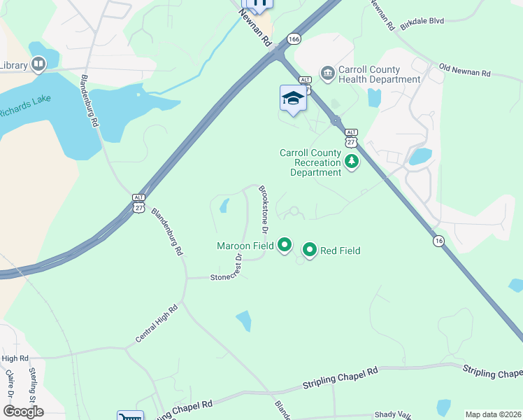 map of restaurants, bars, coffee shops, grocery stores, and more near 328 Stonecrest Drive in Carrollton
