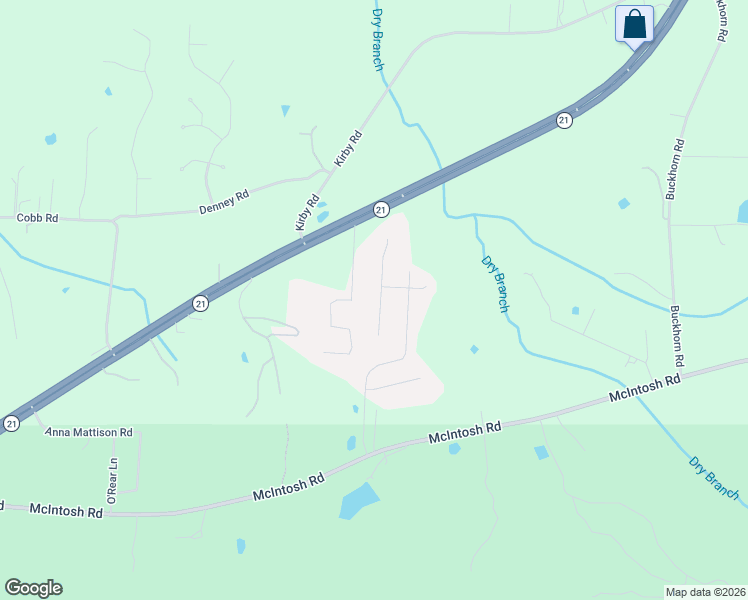 map of restaurants, bars, coffee shops, grocery stores, and more near 69 Jenkins Road in Munford