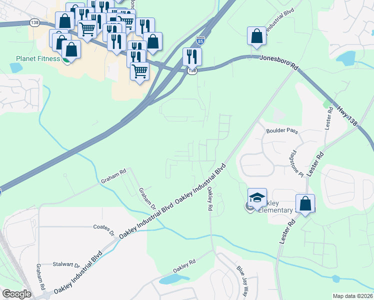 map of restaurants, bars, coffee shops, grocery stores, and more near 7208 Grosbeak Street in Union City