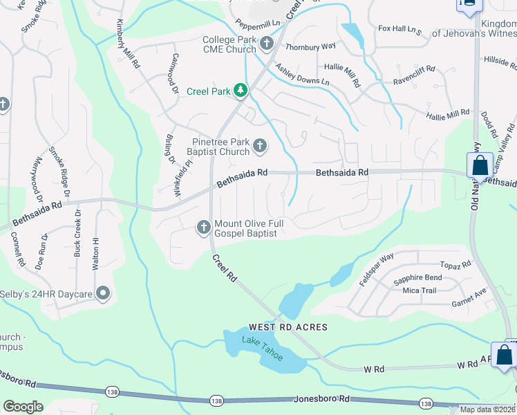 map of restaurants, bars, coffee shops, grocery stores, and more near 7159 Tanger Boulevard in Riverdale