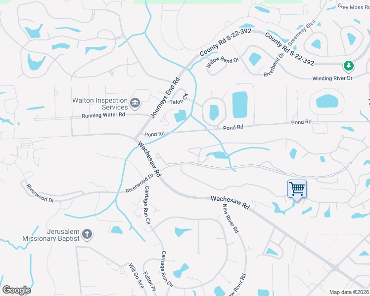 map of restaurants, bars, coffee shops, grocery stores, and more near 5 Fringetree Drive in Murrells Inlet
