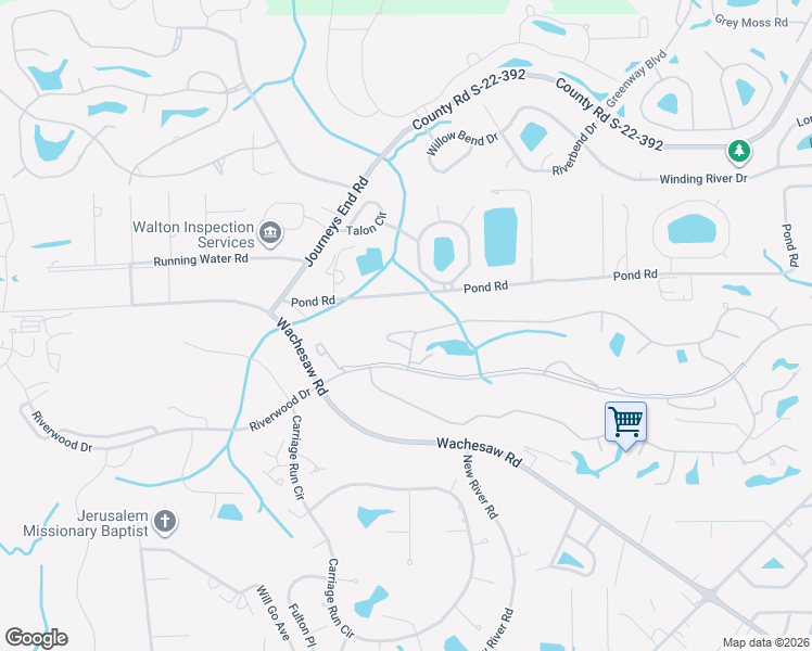 map of restaurants, bars, coffee shops, grocery stores, and more near 5 Fringetree Drive in Murrells Inlet