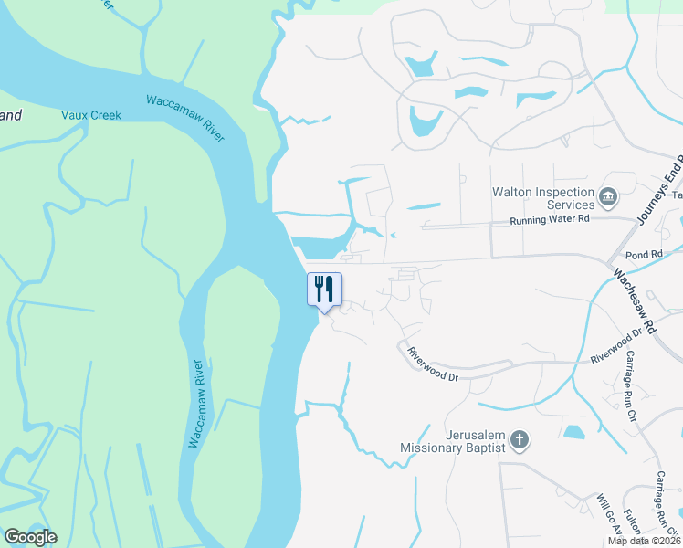 map of restaurants, bars, coffee shops, grocery stores, and more near 1967 Magill Way in Murrells Inlet