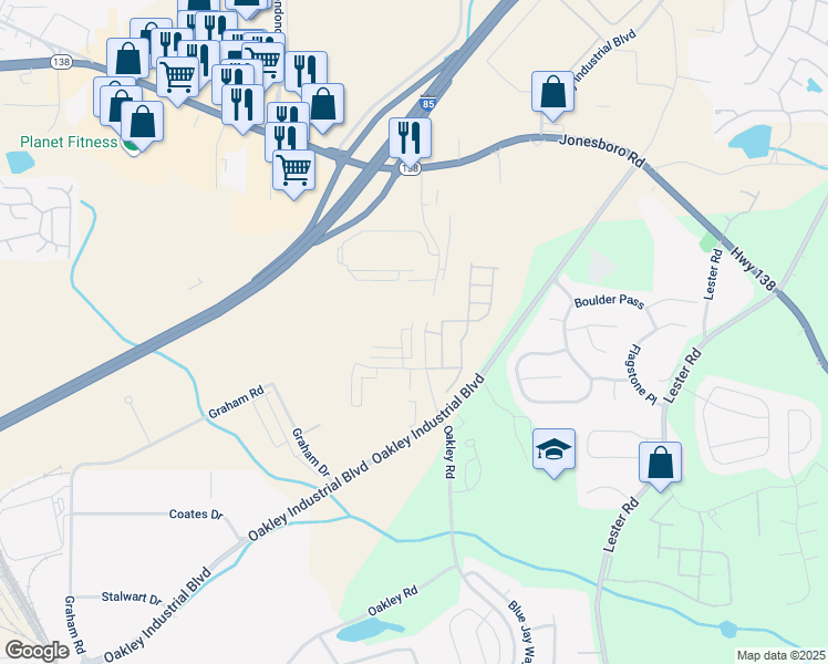 map of restaurants, bars, coffee shops, grocery stores, and more near 7204 Grosbeak Street in Union City