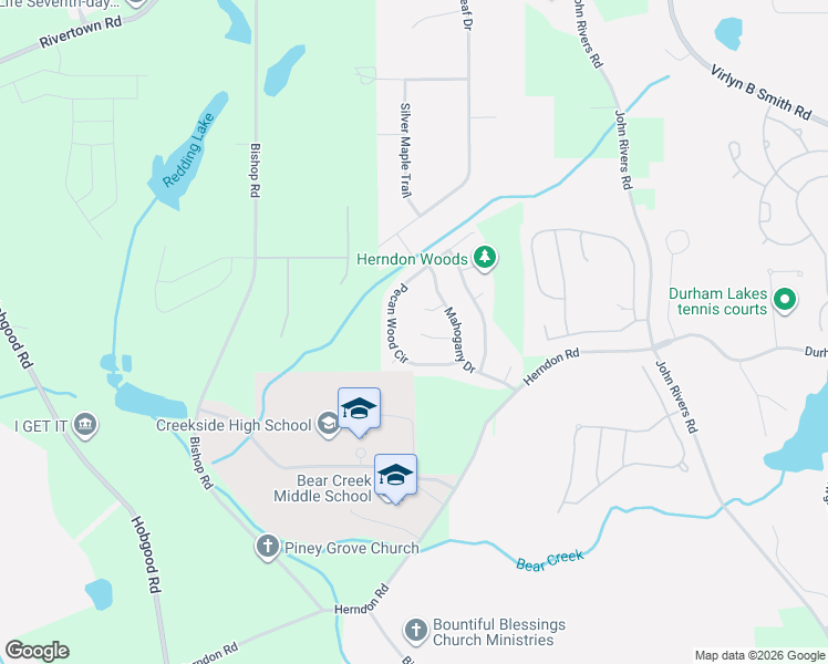 map of restaurants, bars, coffee shops, grocery stores, and more near 7340 Teak Court in Fairburn