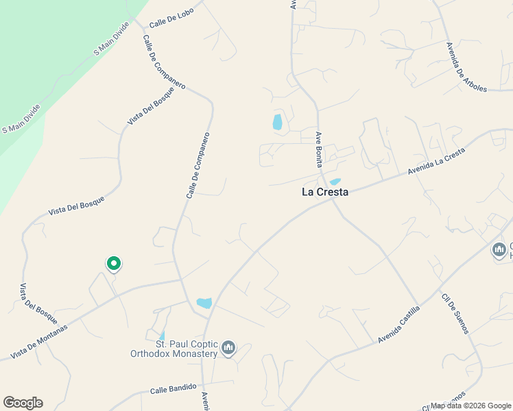 map of restaurants, bars, coffee shops, grocery stores, and more near 38405 Avenida La Cresta in Murrieta