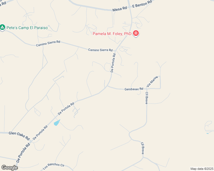 map of restaurants, bars, coffee shops, grocery stores, and more near De Portola Road & Geisbauer Road in Temecula