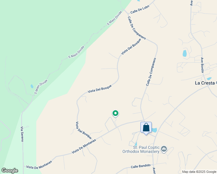 map of restaurants, bars, coffee shops, grocery stores, and more near Vista Del Bosque in Riverside County