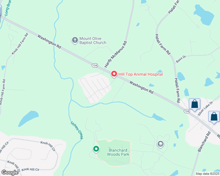 map of restaurants, bars, coffee shops, grocery stores, and more near 234 High Point Way in Evans