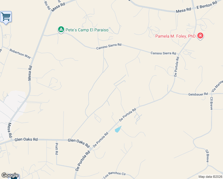 map of restaurants, bars, coffee shops, grocery stores, and more near 41120 Vía Del Toronjo in Temecula