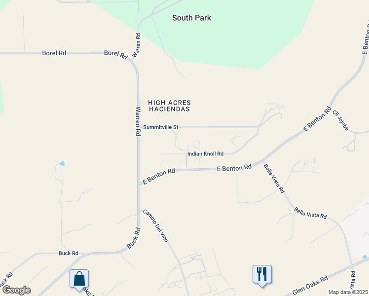 map of restaurants, bars, coffee shops, grocery stores, and more near 36312 Travis Court in Temecula
