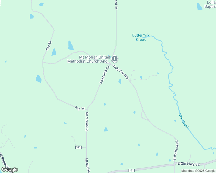 map of restaurants, bars, coffee shops, grocery stores, and more near 814 Mount Moriah Road in Eupora