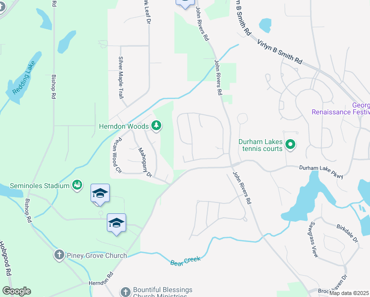 map of restaurants, bars, coffee shops, grocery stores, and more near 102 Worthing Lane in Fairburn