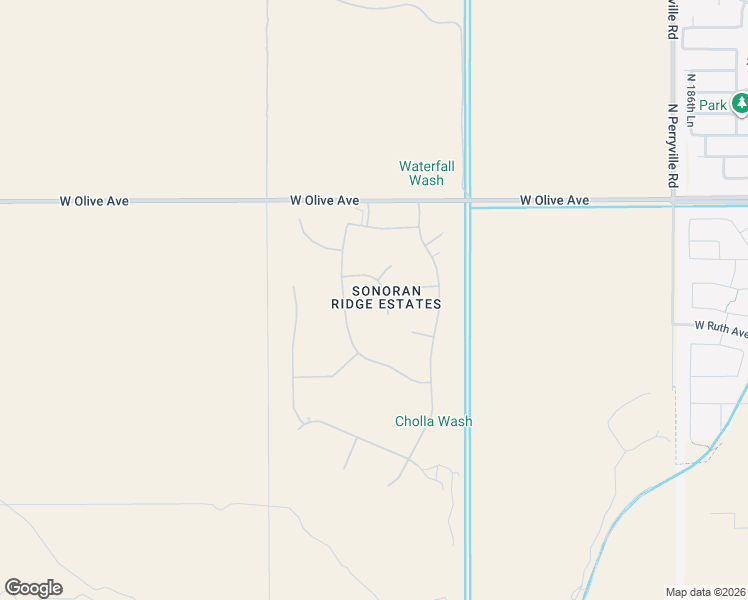 map of restaurants, bars, coffee shops, grocery stores, and more near 19229 West Alice Court in Waddell