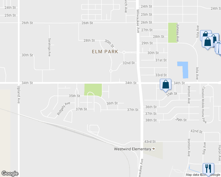 map of restaurants, bars, coffee shops, grocery stores, and more near 3407 Oak Ridge Avenue in Lubbock