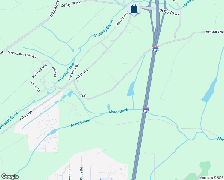map of restaurants, bars, coffee shops, grocery stores, and more near 5291 Amber Hills Road in Birmingham