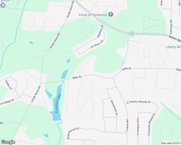 map of restaurants, bars, coffee shops, grocery stores, and more near 800 Mills Drive in Covington