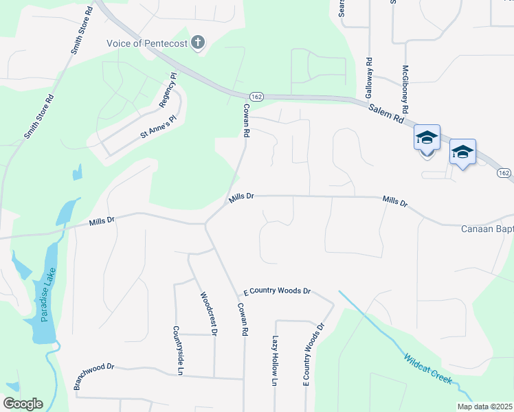 map of restaurants, bars, coffee shops, grocery stores, and more near 35 Brook Hollow in Covington
