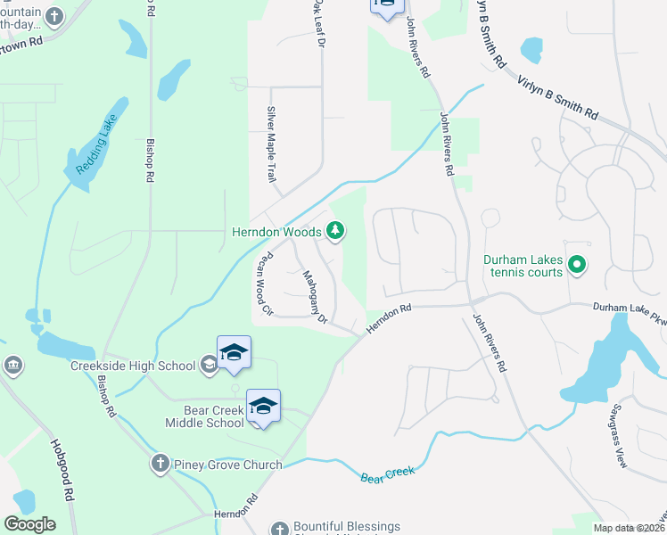 map of restaurants, bars, coffee shops, grocery stores, and more near 505 Cherry Branch Lane in Fairburn