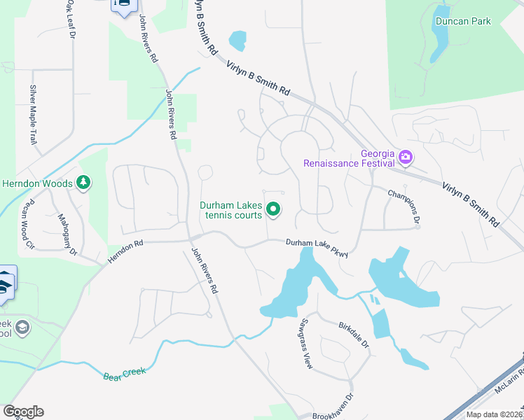 map of restaurants, bars, coffee shops, grocery stores, and more near 12 Black Diamond Drive in Fairburn