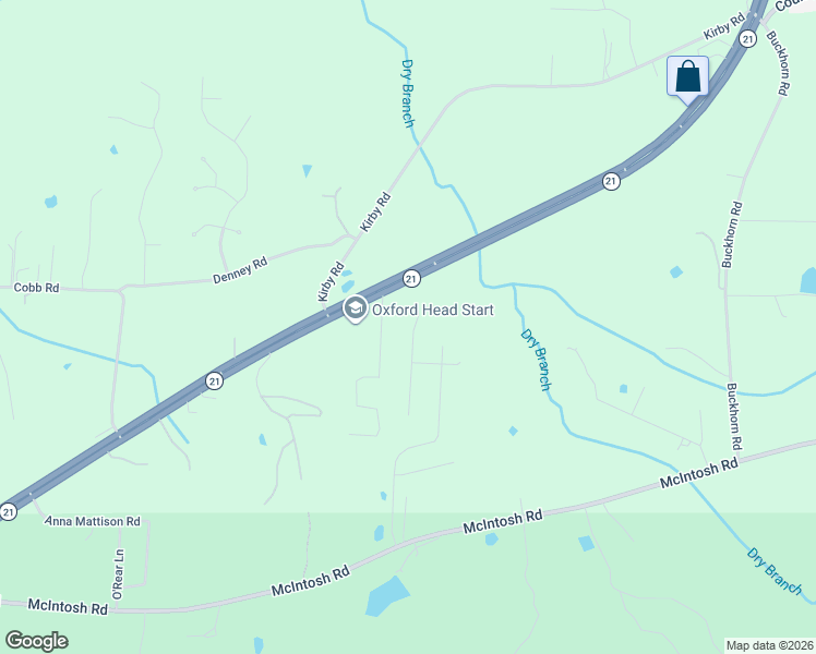 map of restaurants, bars, coffee shops, grocery stores, and more near 54 Jenkins Road in Oxford