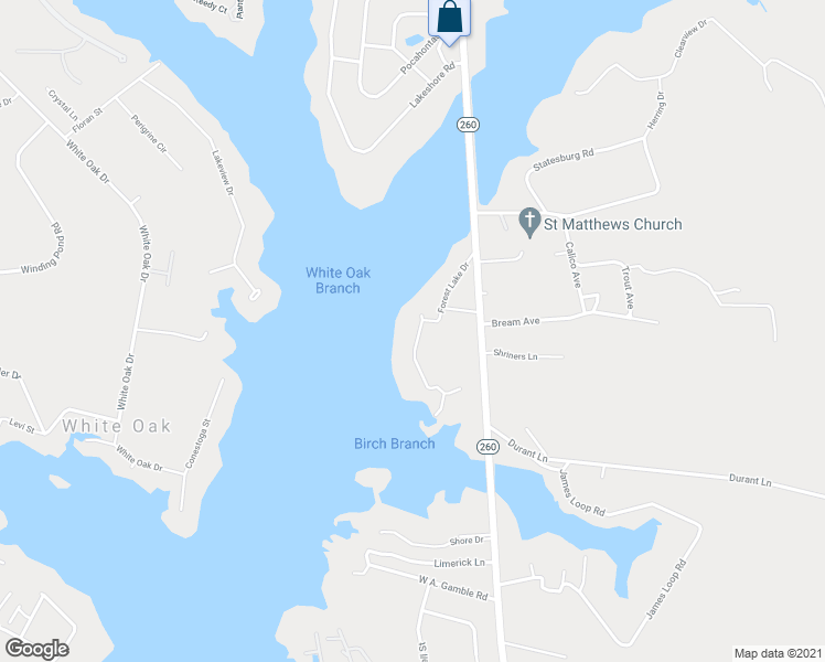 map of restaurants, bars, coffee shops, grocery stores, and more near 1222 Forest Lake Drive in Manning