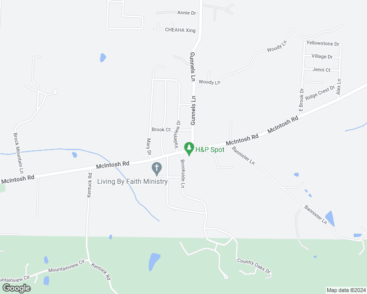 map of restaurants, bars, coffee shops, grocery stores, and more near 3647 McIntosh Road in Oxford