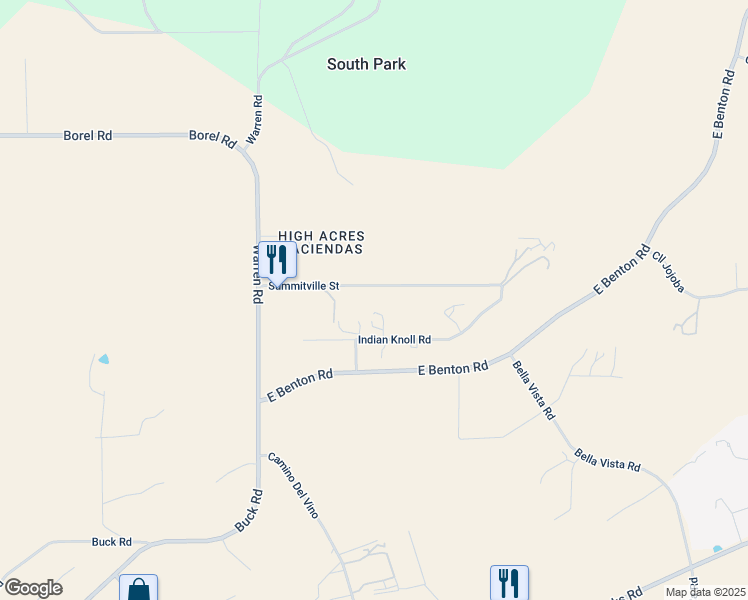 map of restaurants, bars, coffee shops, grocery stores, and more near 36373 Summitville Street in Temecula